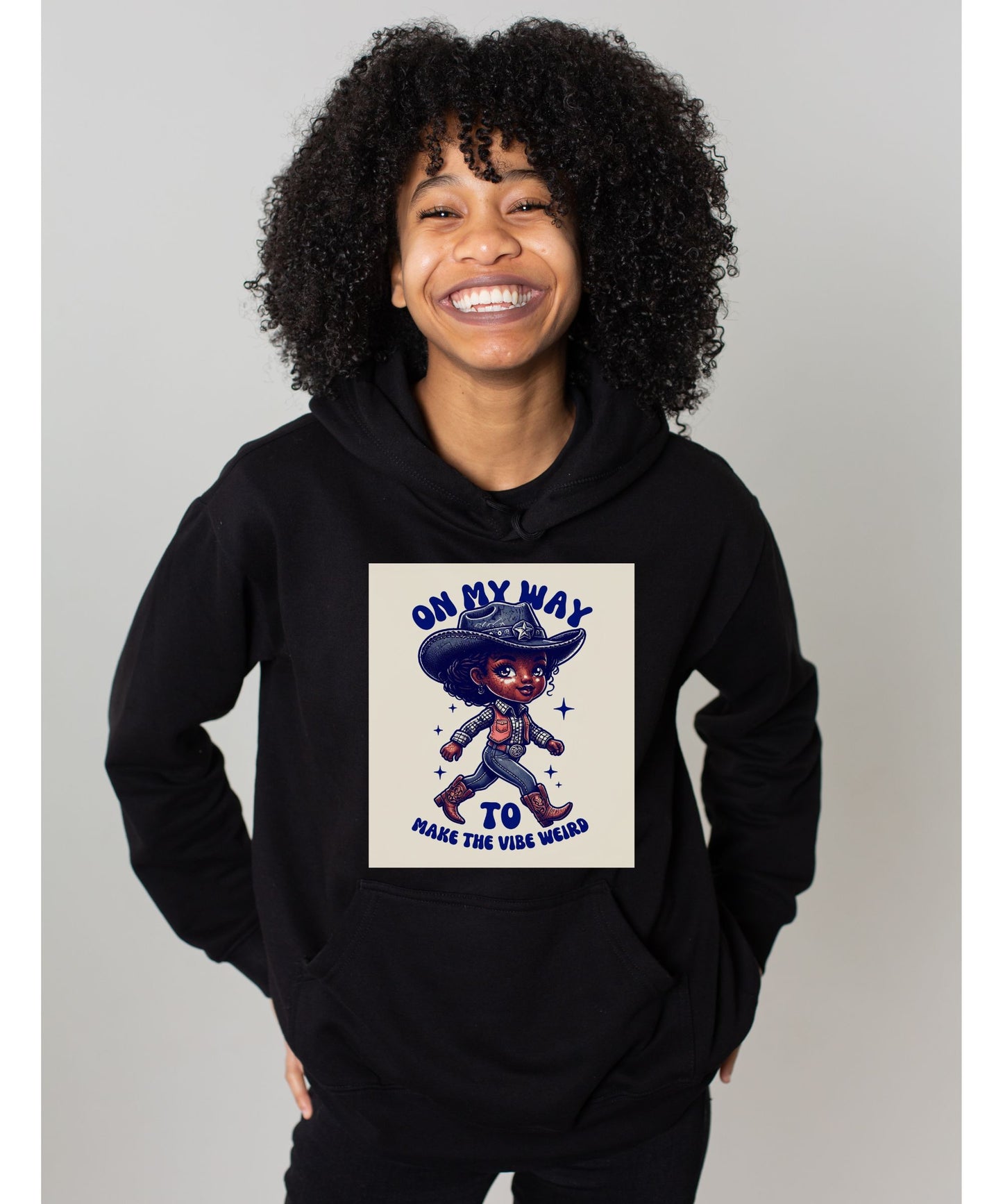 On My Way to Make the Vibe Weird, Digital Design | Retro Aesthetic PNG for T-Shirts & Hoodies