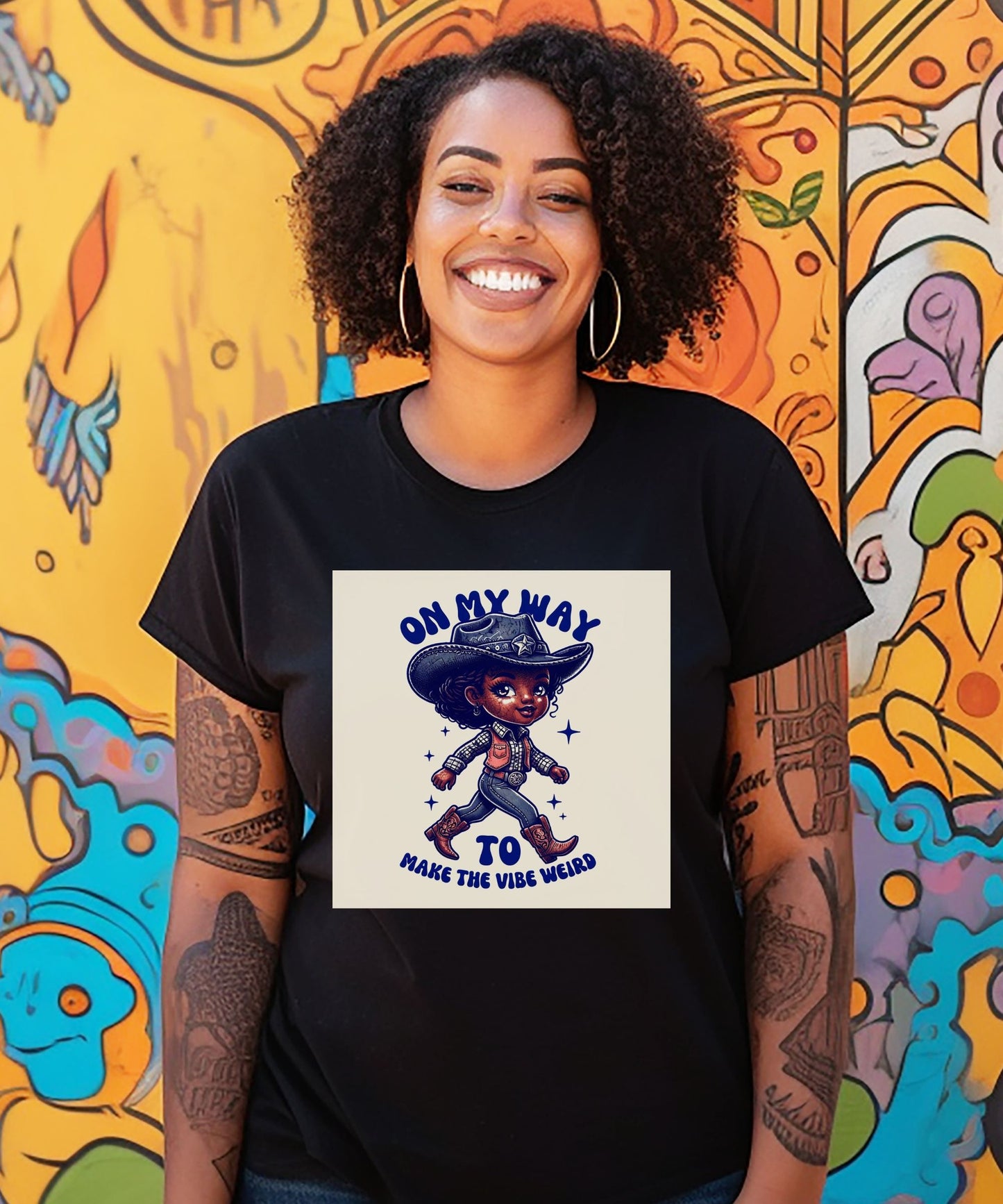 On My Way to Make the Vibe Weird, Digital Design | Retro Aesthetic PNG for T-Shirts & Hoodies