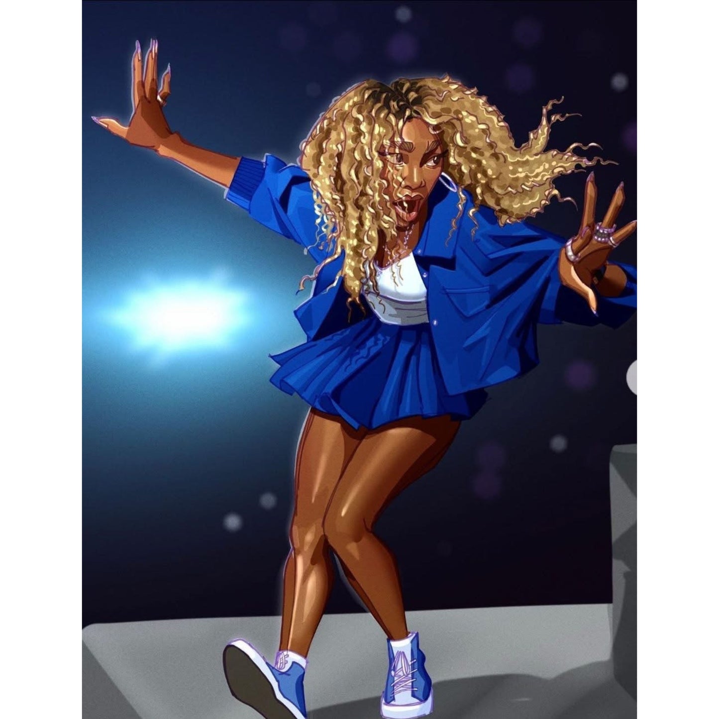 Serena Williams Crip Walk T-shirt– 2025 Halftime Show Tee, Music & Sports Streetwear