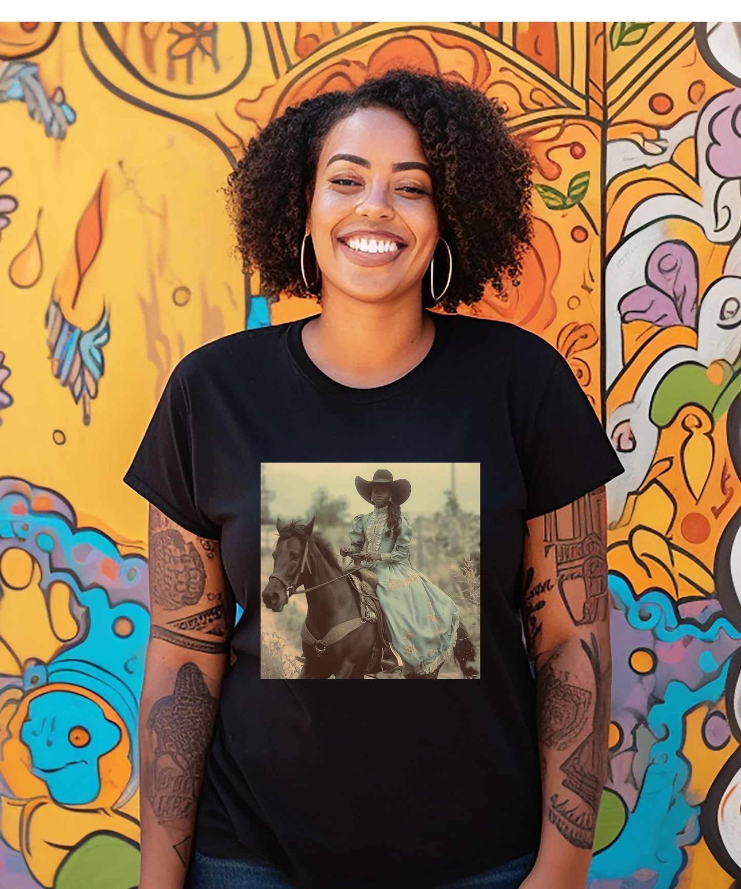 Cowgirl Country - Western Rodeo Cowgirl Tee