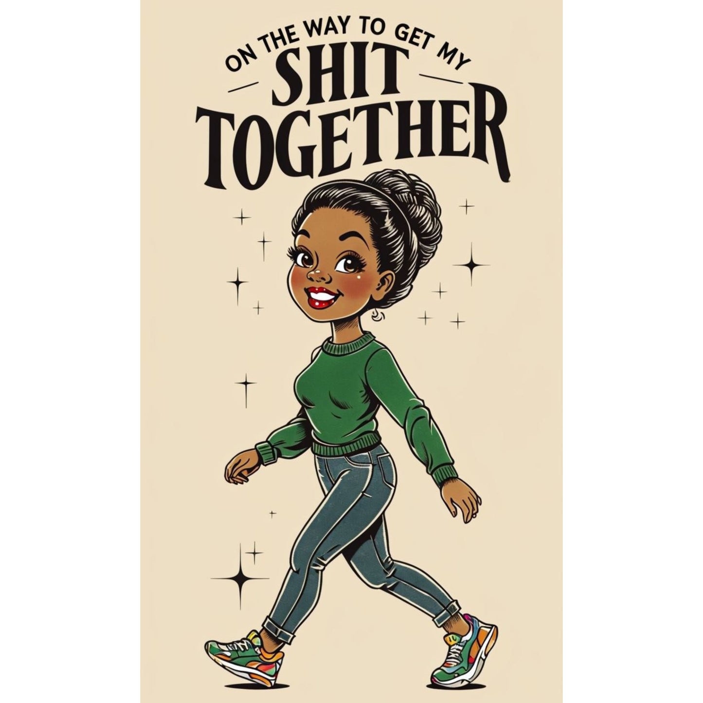 On the Way to Get My Sh*t Together Eco Tote Bag – Motivational Aesthetic Canvas Bag