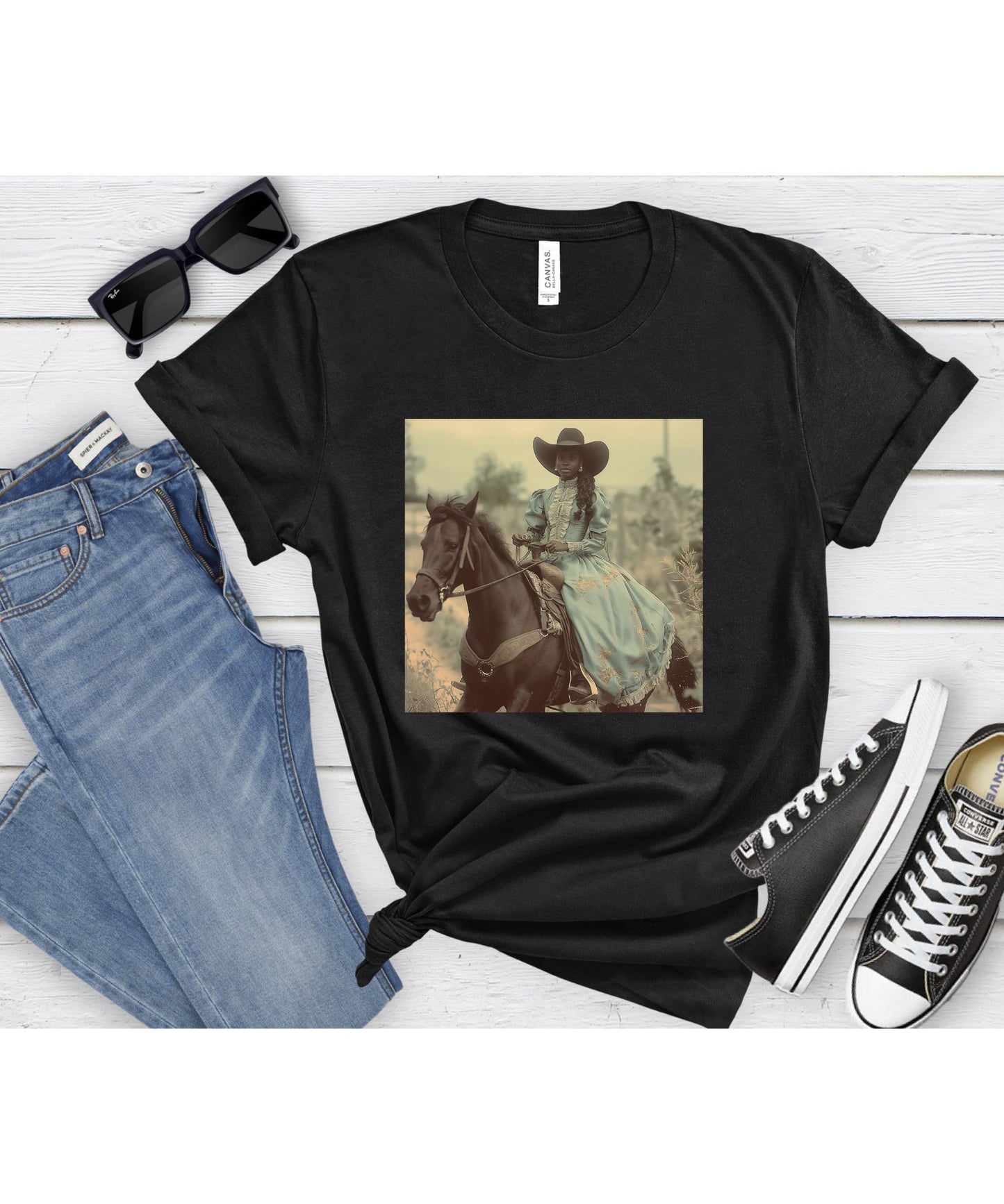 Cowgirl Country - Western Rodeo Cowgirl Tee