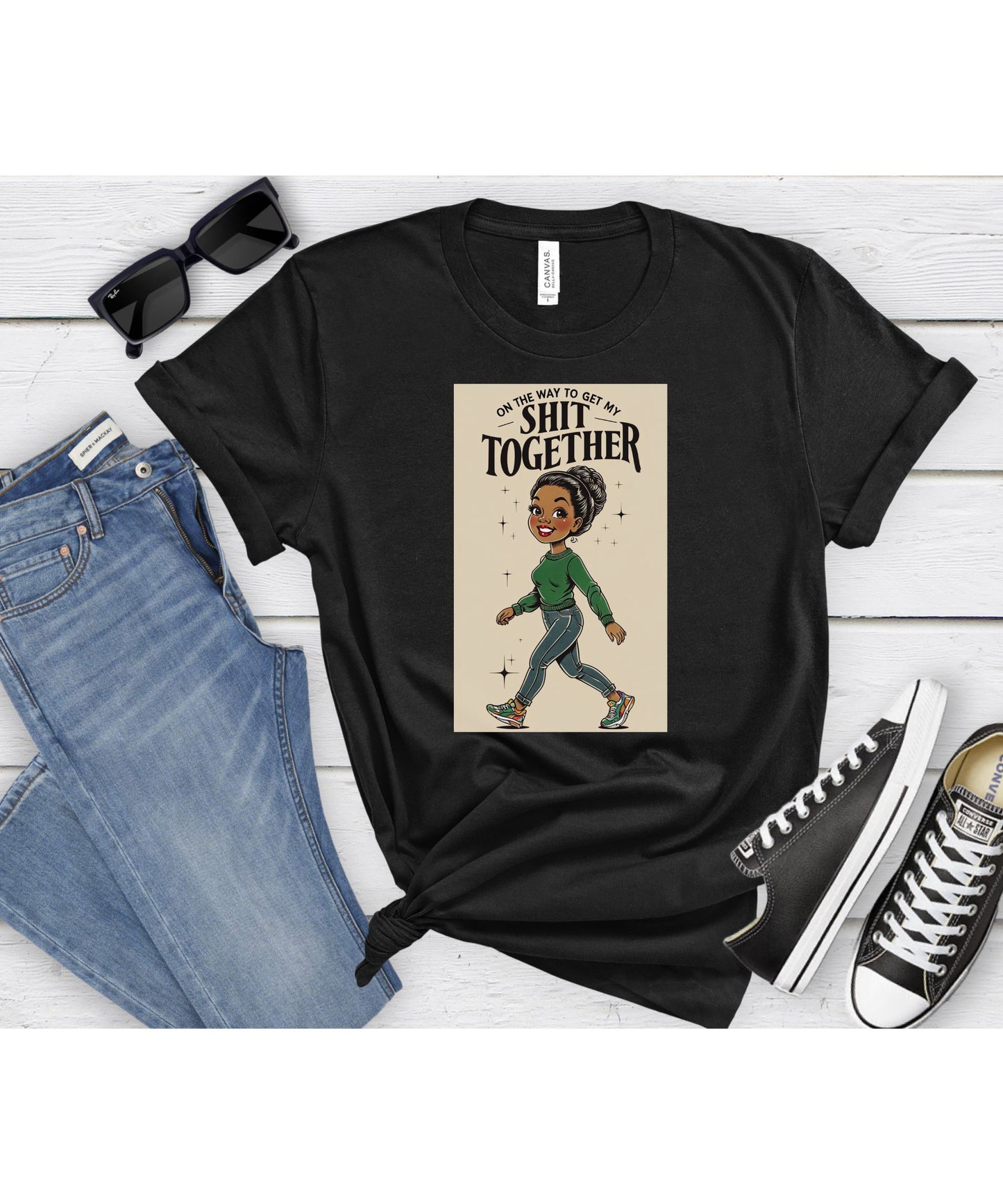 On the Way to Get My Sh*t Together T-Shirt – Stylish Motivational Graphic Tee | Self-Improvement Apparel
