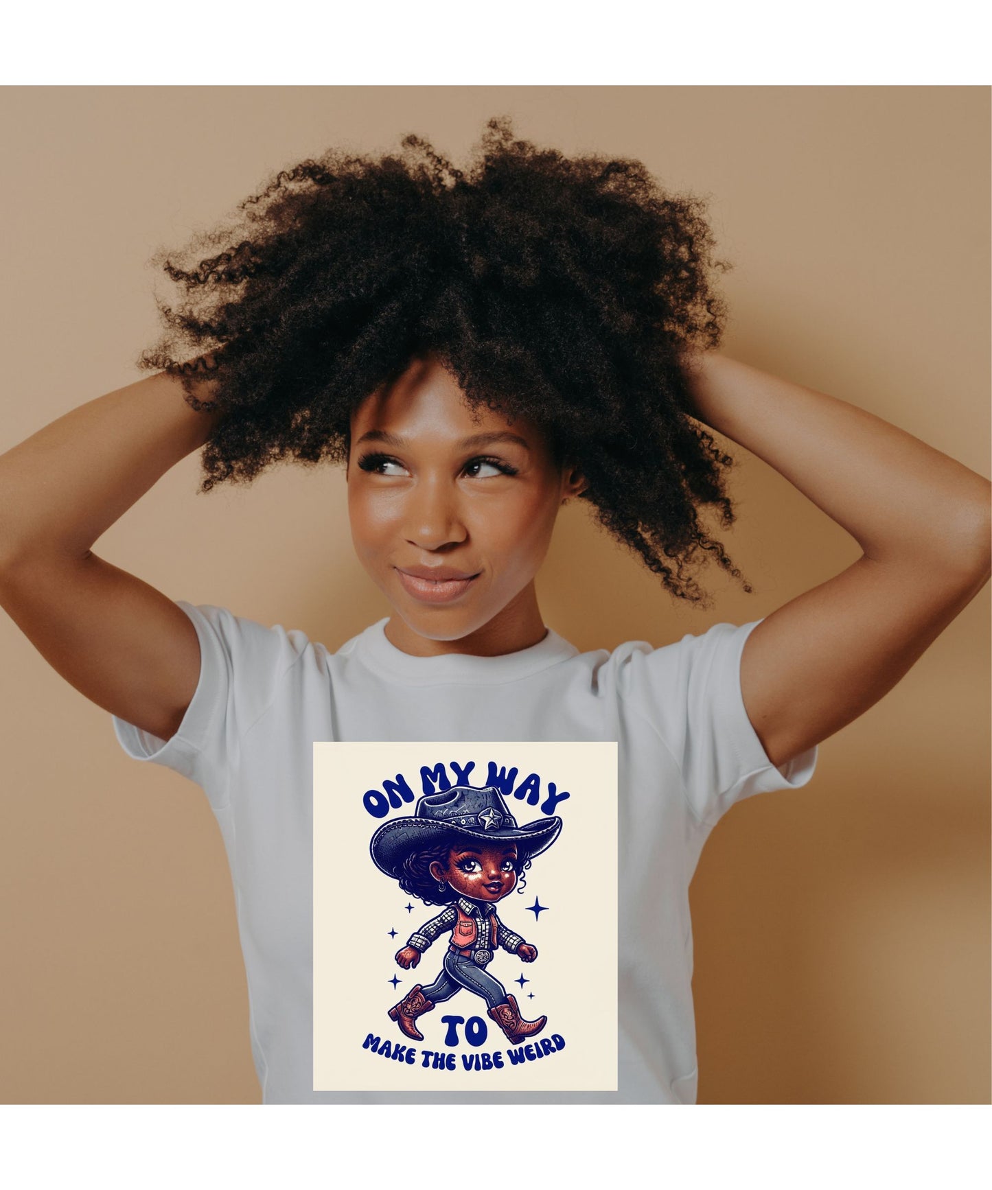 On My Way to Make the Vibe Weird, Digital Design | Retro Aesthetic PNG for T-Shirts & Hoodies