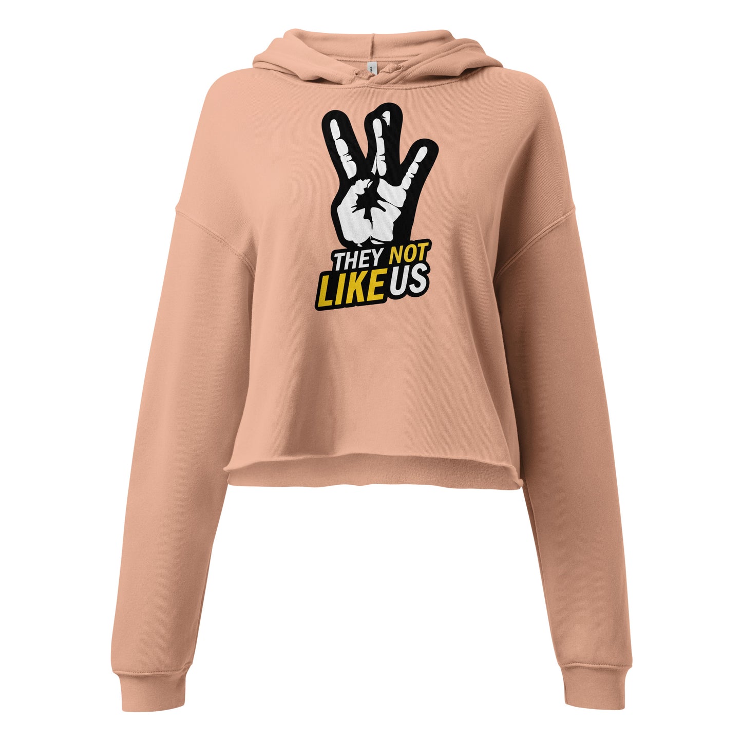 They Not Like Us - Unisex Crop Hoodie | Hip-Hop Inspired Motivational Crop Hoodie