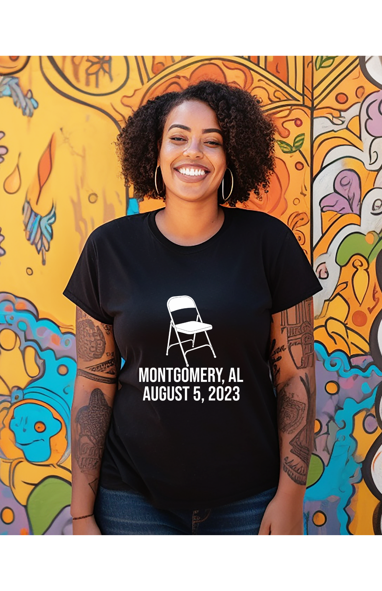 Montgomery, AL August 2023 : Black Pride and Unity T-Shirt