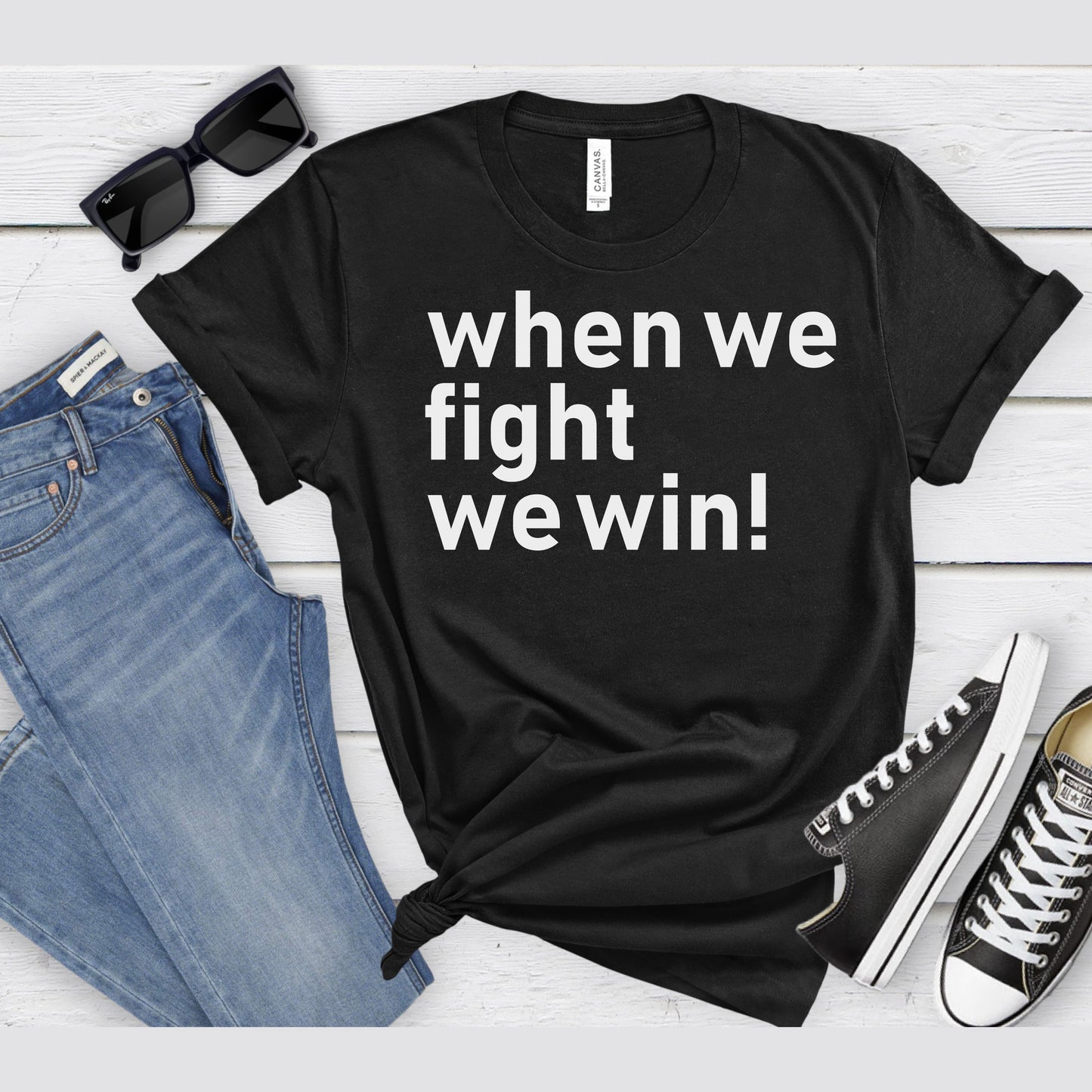 When We Fight, We Win Election T-Shirt | Vote for Justice | 2024 Election & Voting Rights Inspirational T-Shirt