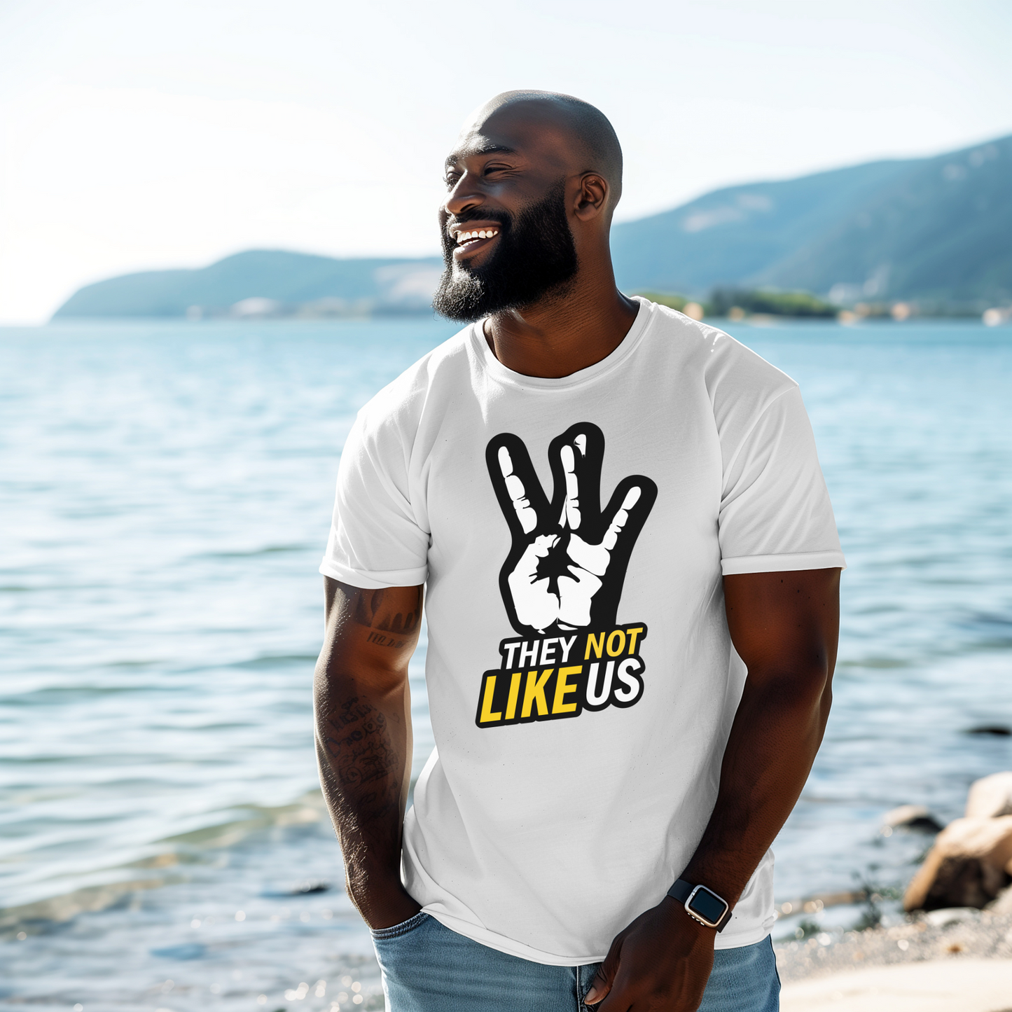 "They Not Like Us" Unisex T-Shirt - Hip-Hop Inspired Motivational T-Shirt