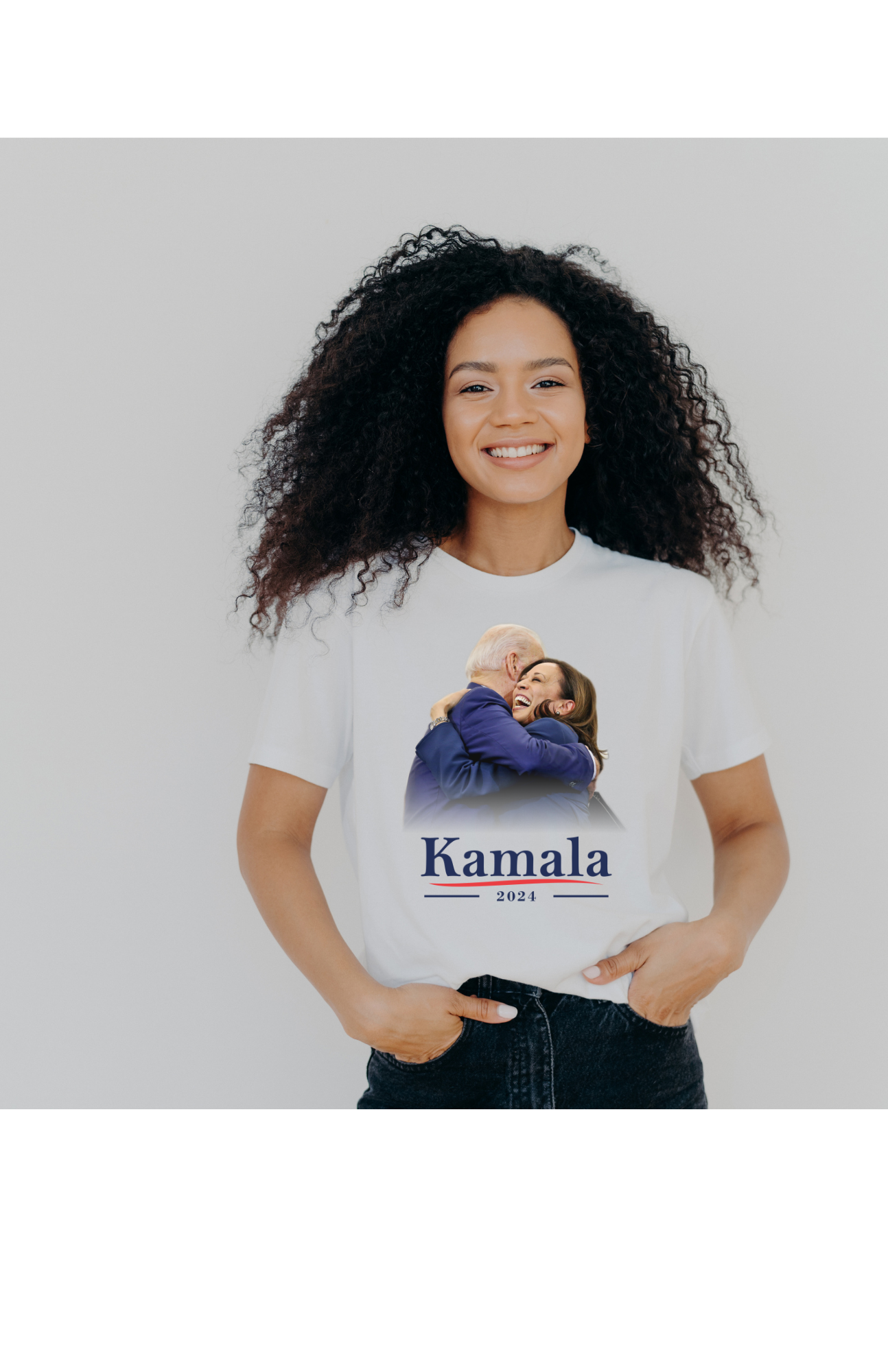 Kamala 2024: Empowerment in Every Step | Motivational T-Shirt in White