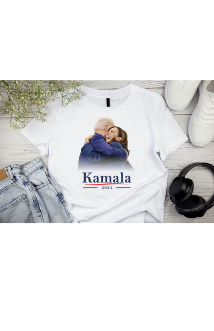 Kamala 2024: Empowerment in Every Step | Motivational T-Shirt in White