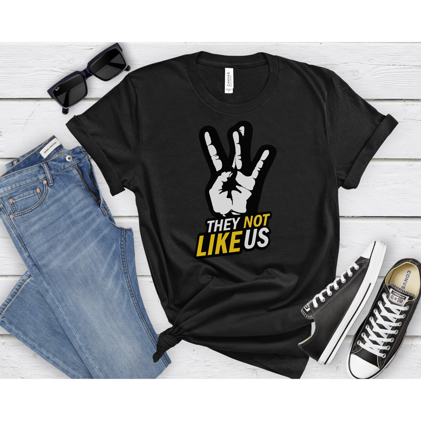 "They Not Like Us" Unisex T-Shirt - Hip-Hop Inspired Motivational T-Shirt