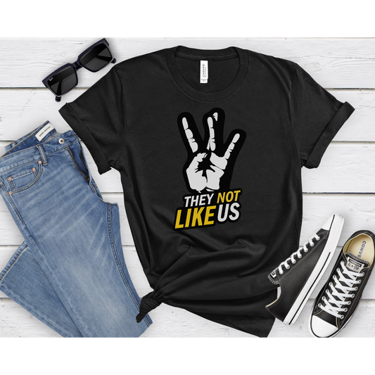 "They Not Like Us" Unisex T-Shirt - Hip-Hop Inspired Motivational T-Shirt