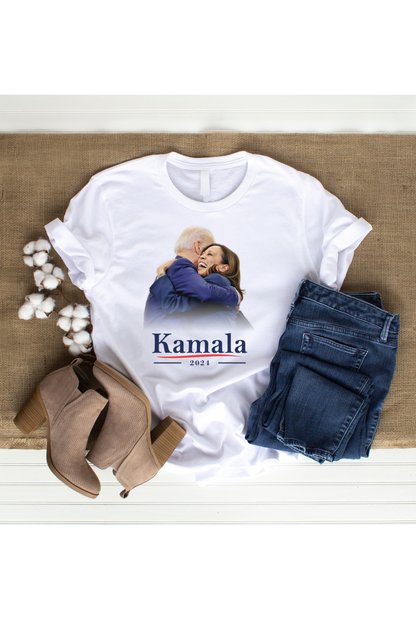 Kamala 2024: Empowerment in Every Step | Motivational T-Shirt in White