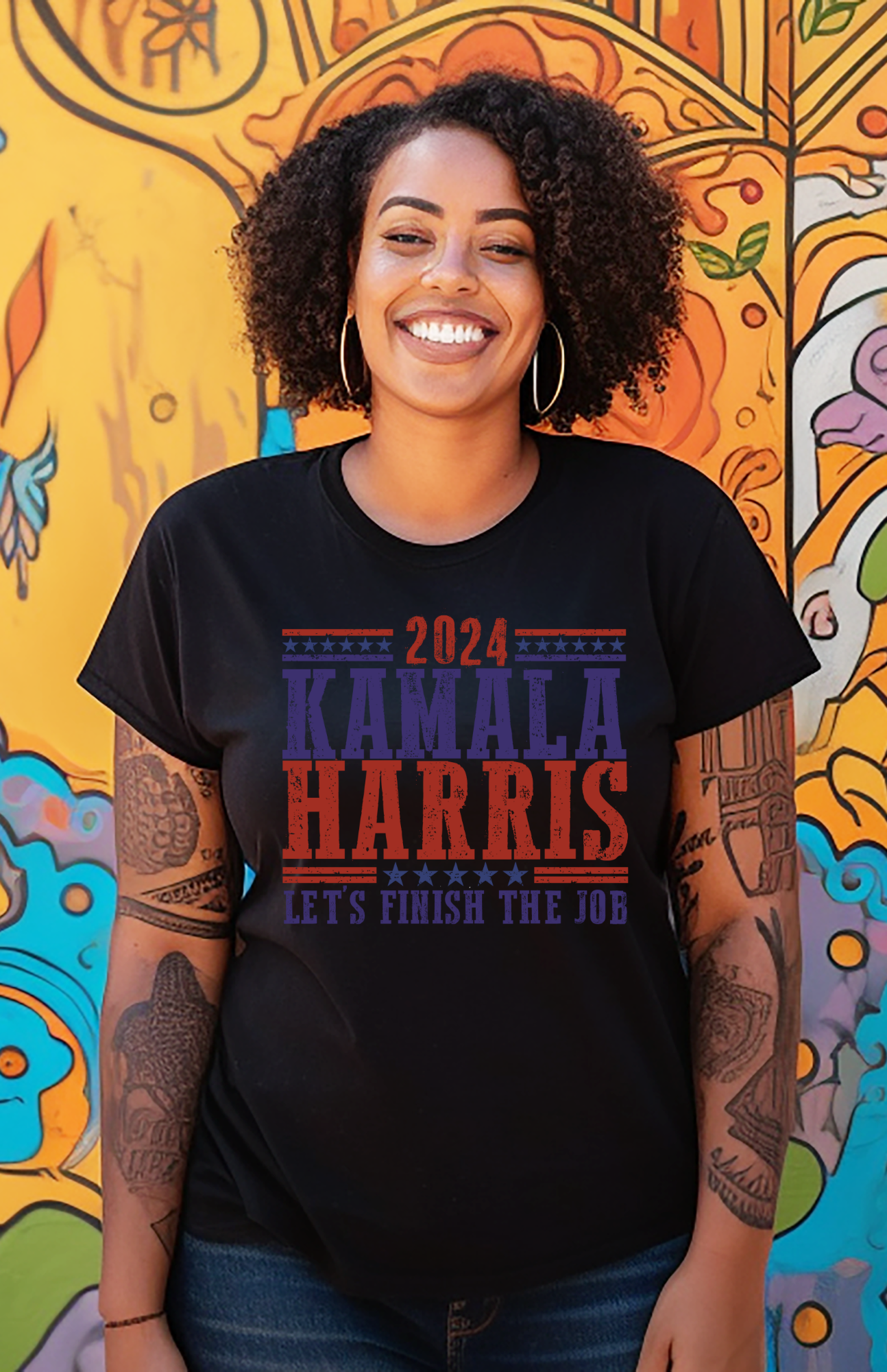 Kamala 2024: Let's Do It! T-Shirt - Support Kamala Harris, Motivational Apparel