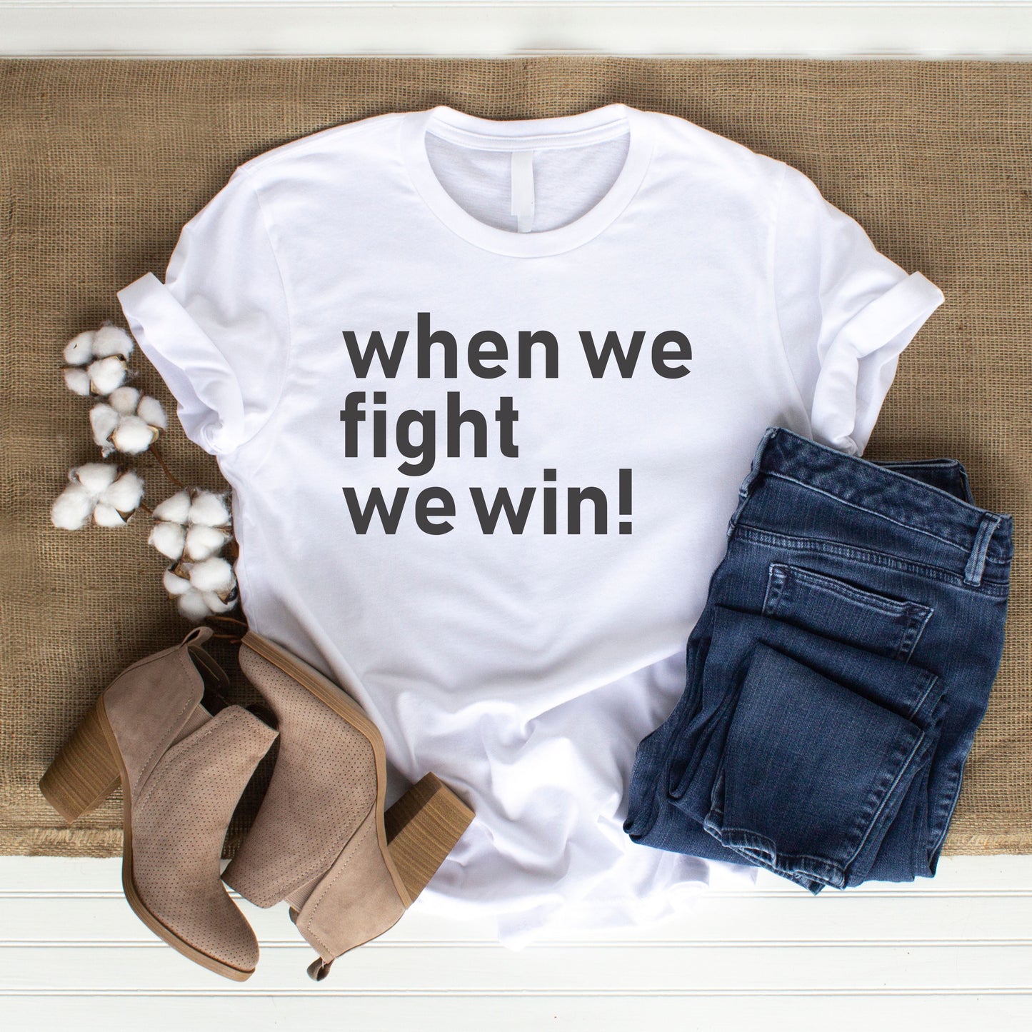 When We Fight, We Win Election T-Shirt | Vote for Justice | 2024 Election & Voting Rights Inspirational T-Shirt (2)