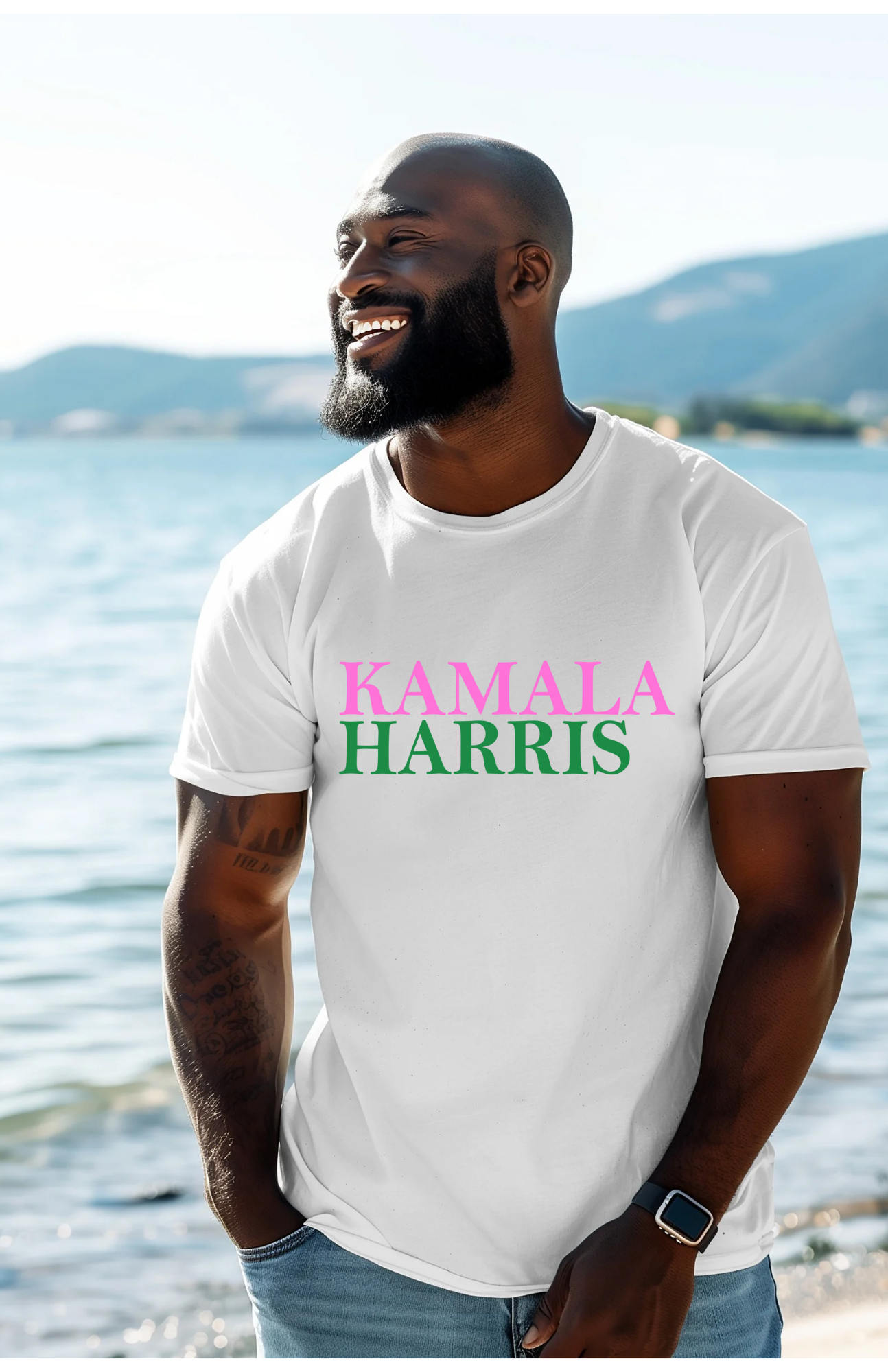 Kamala Harris 2024 Trailblazer | Motivational and Empowering T-Shirt in White