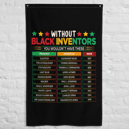 "List of Black Inventors" Themed - One Size Flag