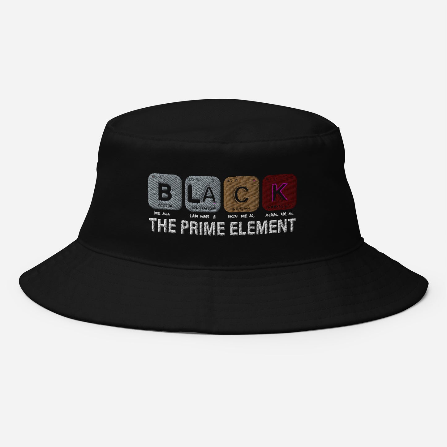 Black Element Themed Bucket Hat