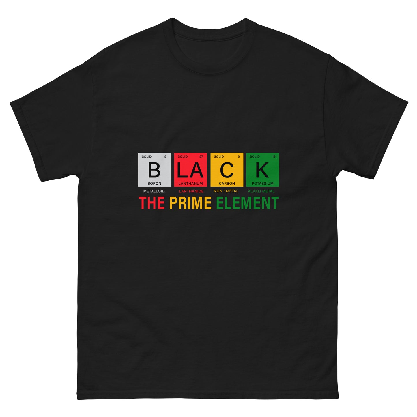 Colorful "Black Element" Unisex T-Shirt