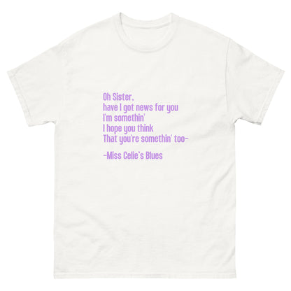 "Miss Celie's Blues" Unisex T-shirt from The Color Purple