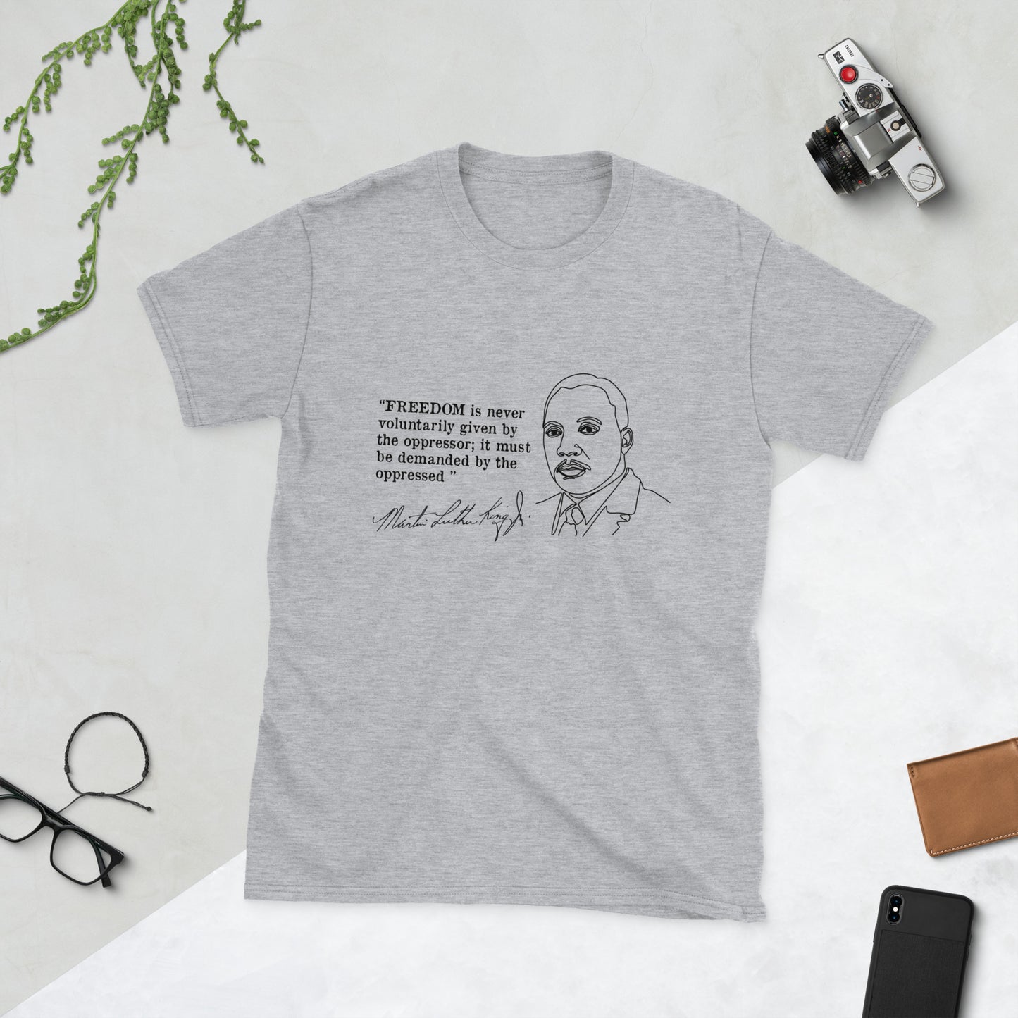 Martin Luther King Freedom Quote Shirt | Inspirational MLK Tee | Civil Rights Movement Shirt | Black History Apparel