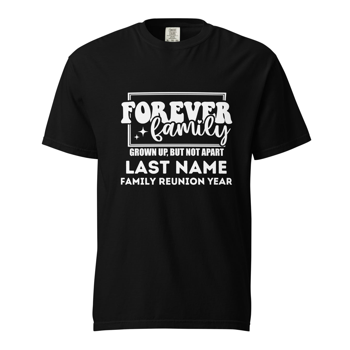 Grown Up But Not Apart Custom Family Name T-Shirts | Personalized Family Gathering Tees | Unique Family Reunion Souvenirs