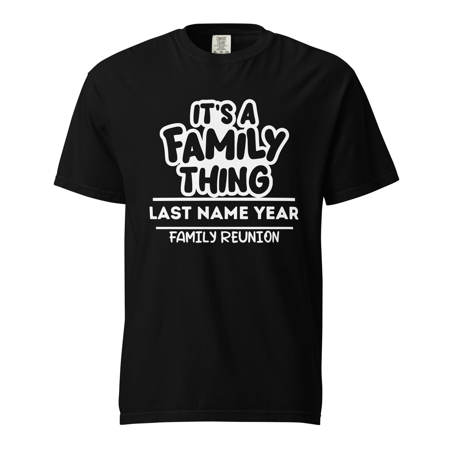 Family Thing Family Reunion T-Shirt | Personalized Name & 2024 | Custom Family Gathering Tees