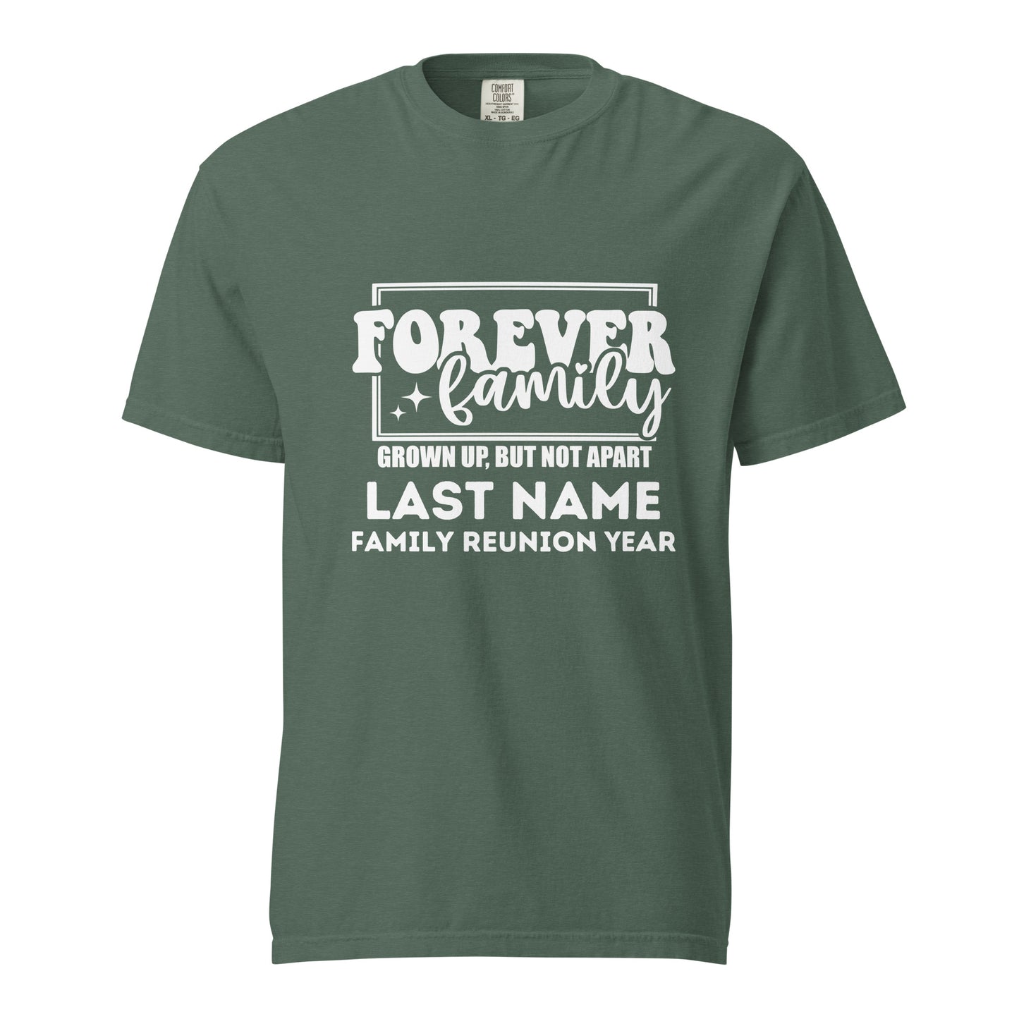 Forever Family Grown Up But Not Apart T-Shirts | Custom Last Name Reunion Tees | Personalized Family Gathering Shirts