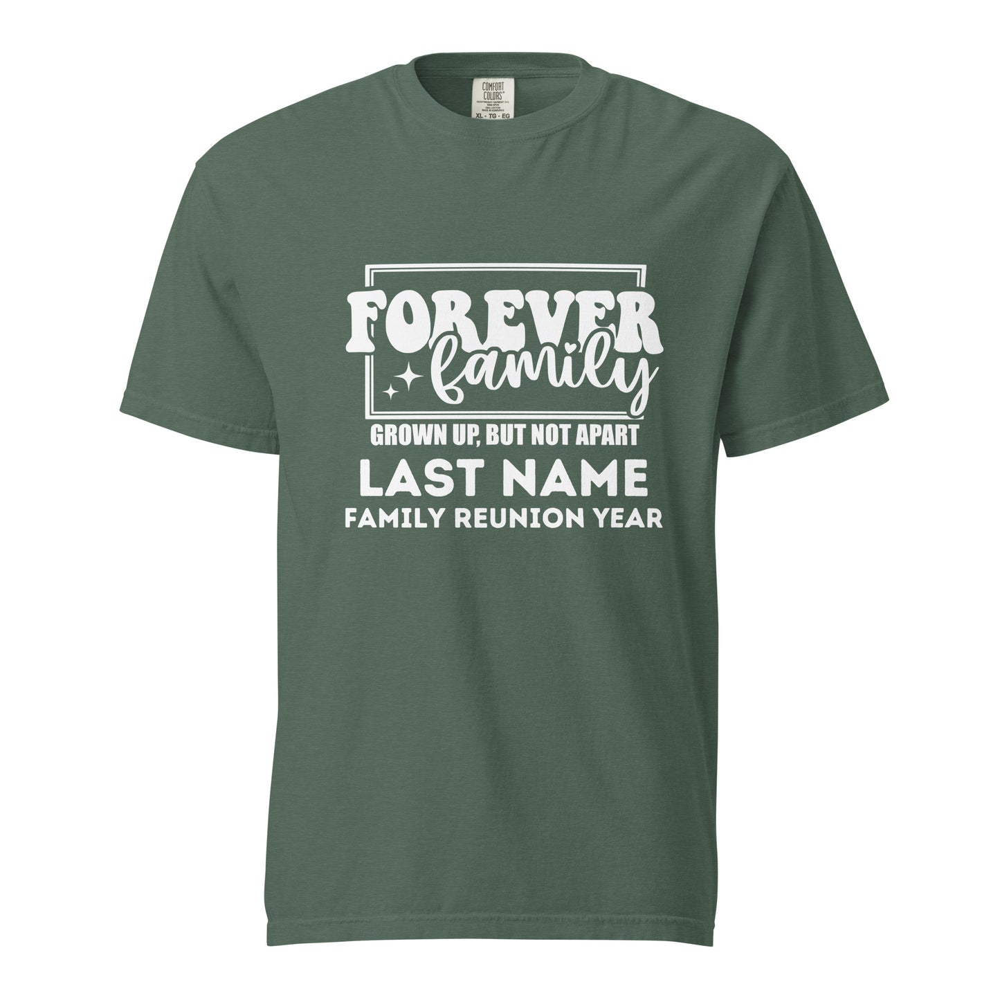 Grown Up But Not Apart Custom Family Name T-Shirts | Personalized Family Gathering Tees | Unique Family Reunion Souvenirs