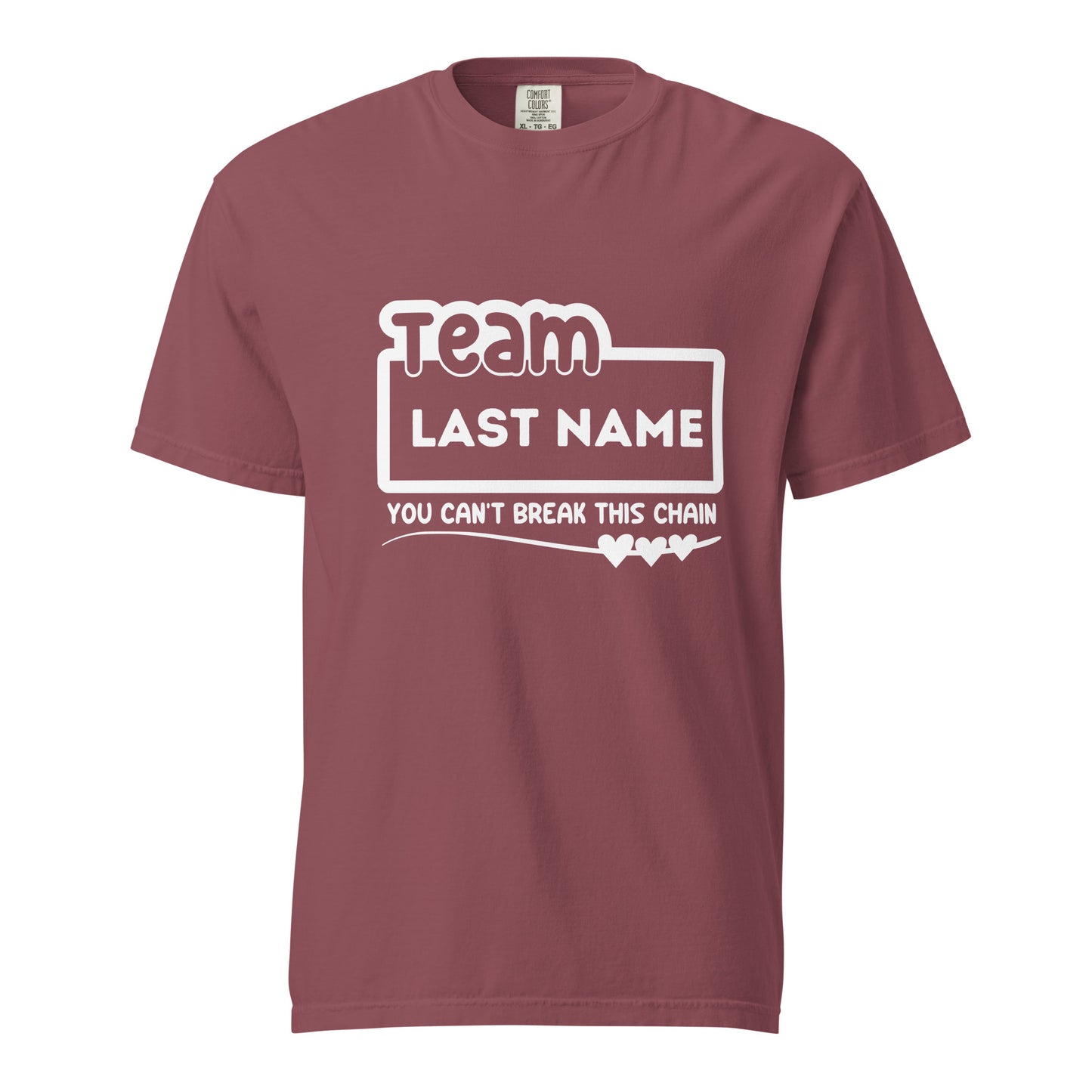 You Can't Break This Chain Custom Last Name Family Reunion T-Shirt | Personalized Family Gathering Tees | Unique Reunion Souvenirs