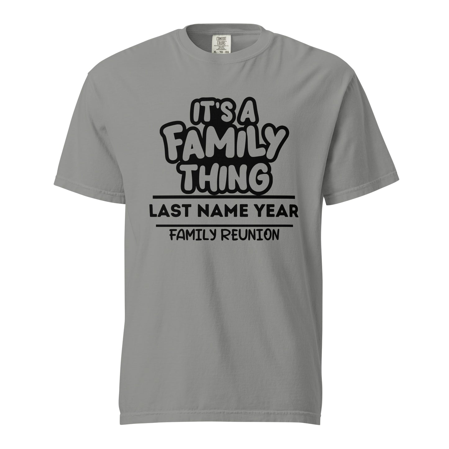 Family Thing Family Reunion T-Shirt | Personalized Name & 2024 | Custom Family Gathering Tees