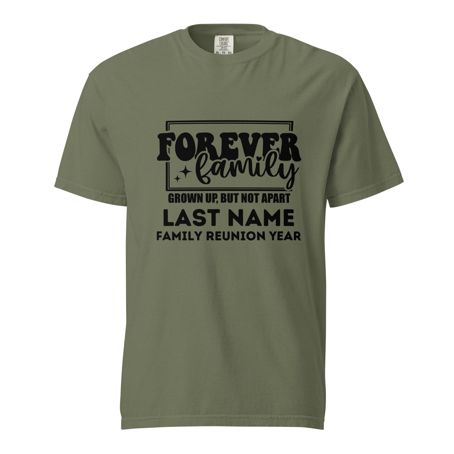 Forever Family Grown Up But Not Apart T-Shirts | Custom Last Name Reunion Tees | Personalized Family Gathering Shirts