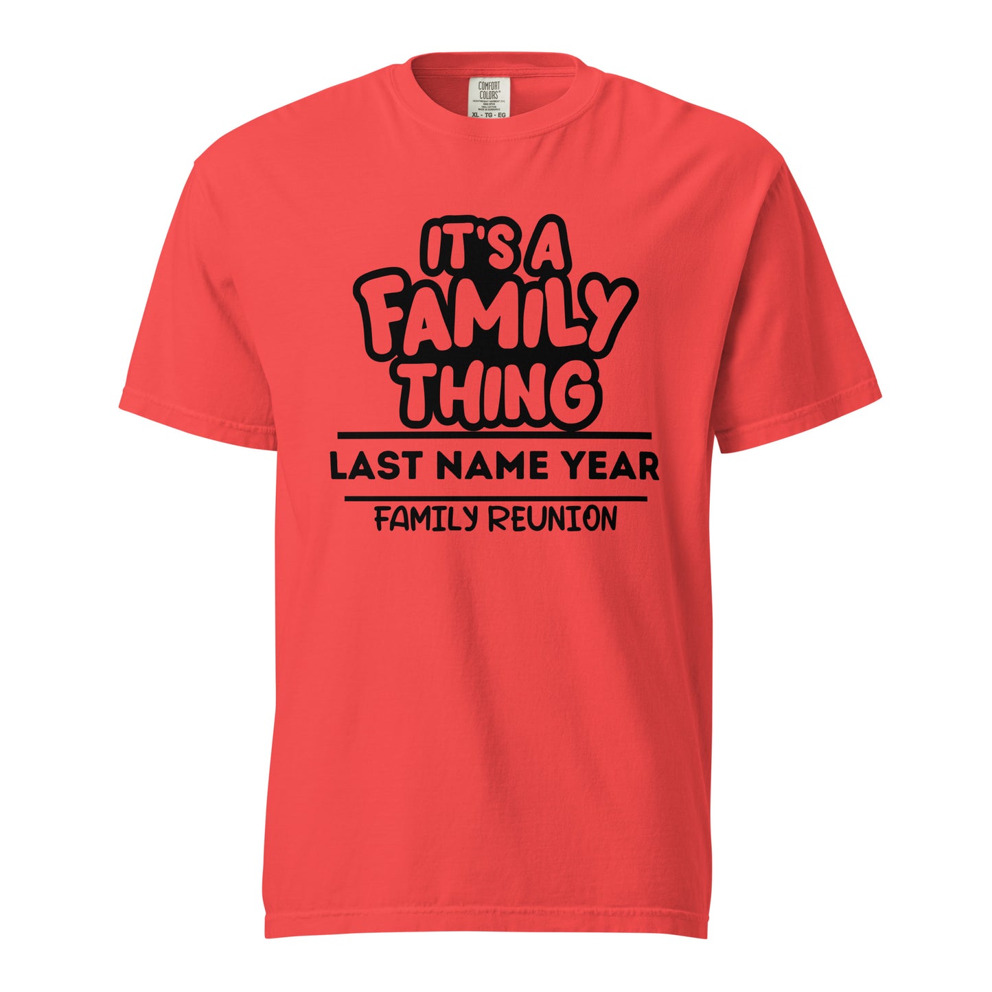 Family Thing Family Reunion T-Shirt | Personalized Name & 2024 | Custom Family Gathering Tees