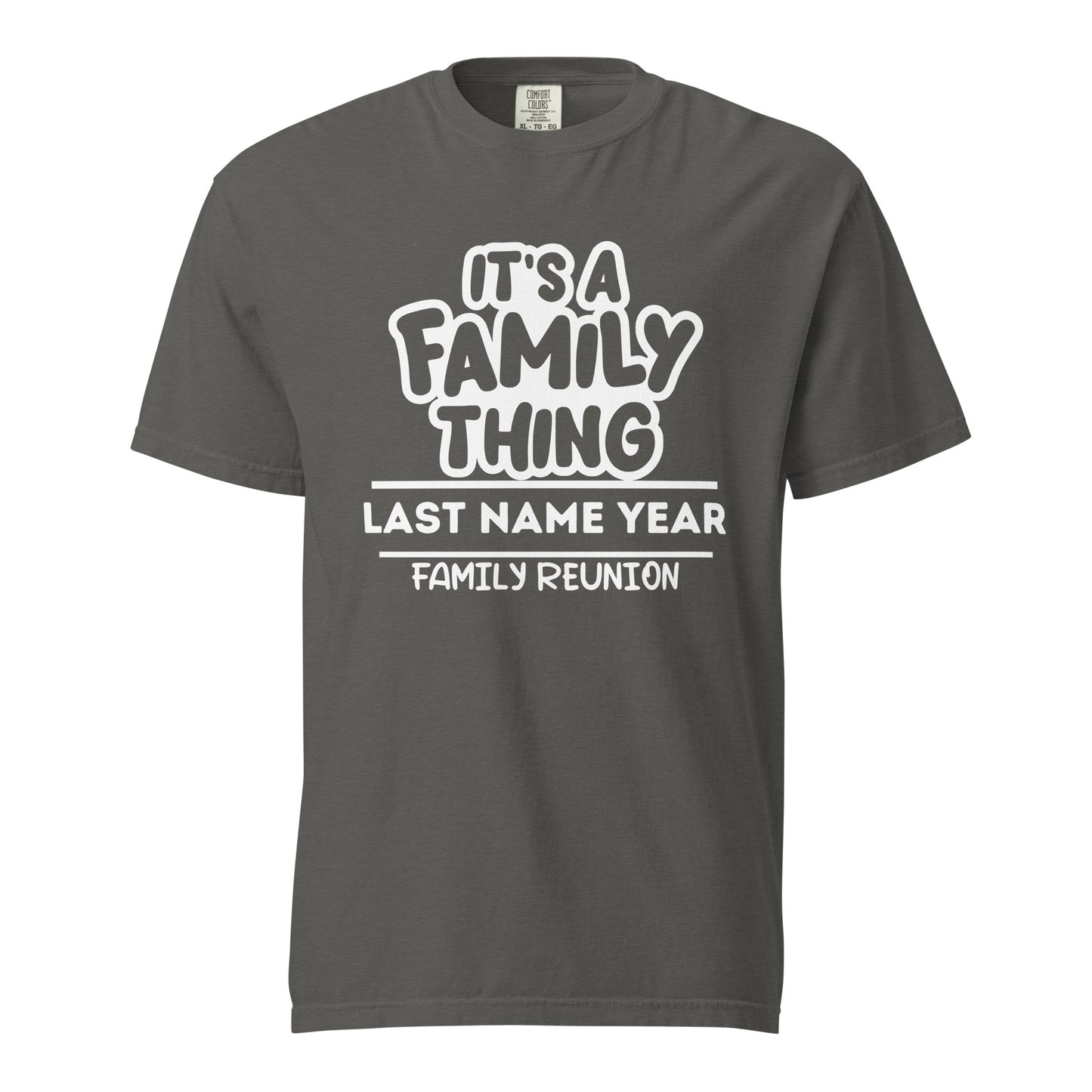 Family Thing Family Reunion T-Shirt | Personalized Name & 2024 | Custom Family Gathering Tees