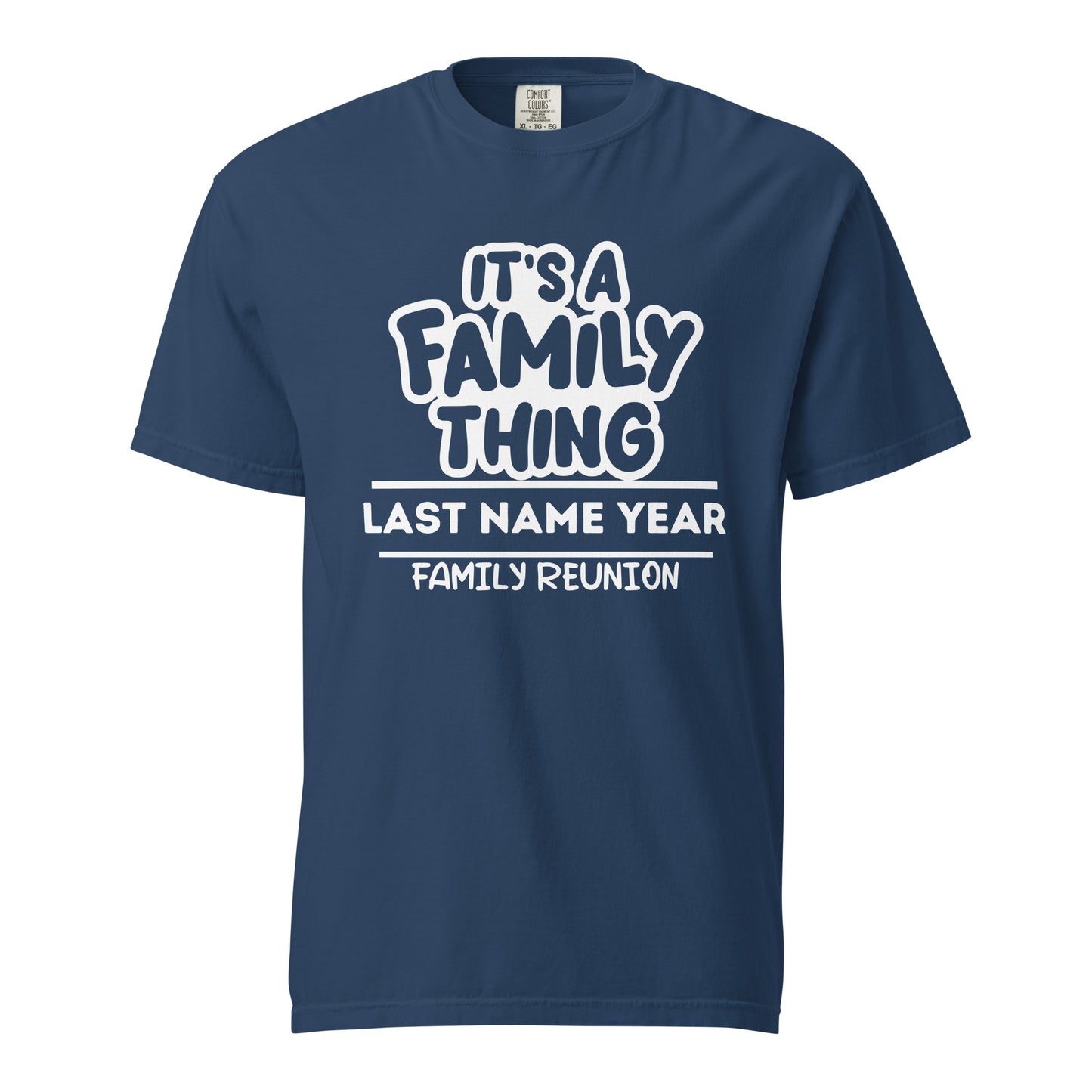 Family Thing Family Reunion T-Shirt | Personalized Name & 2024 | Custom Family Gathering Tees