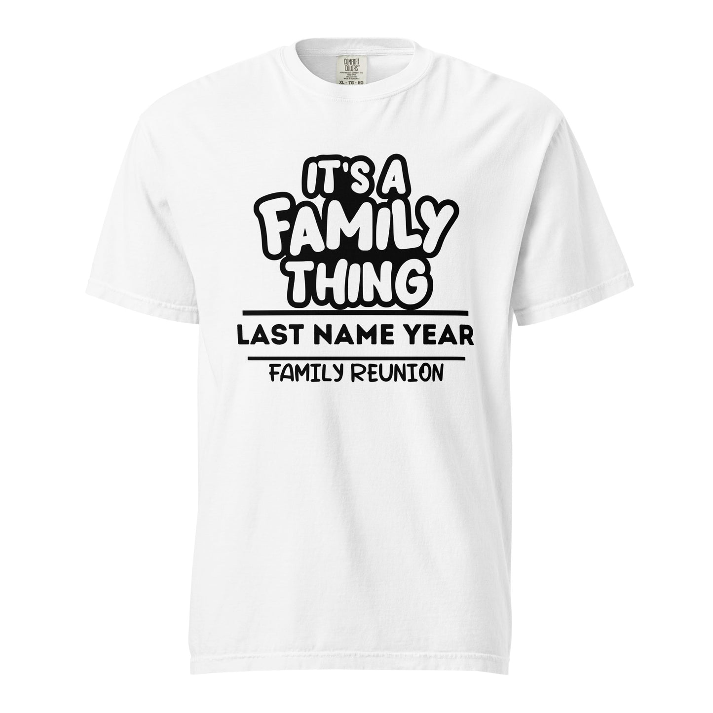 Family Thing Family Reunion T-Shirt | Personalized Name & 2024 | Custom Family Gathering Tees