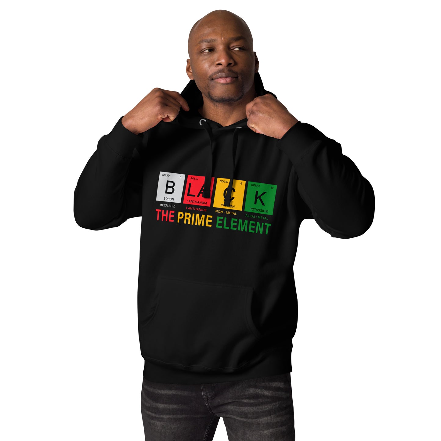 Colorful "Black Element" Unisex Hoodie