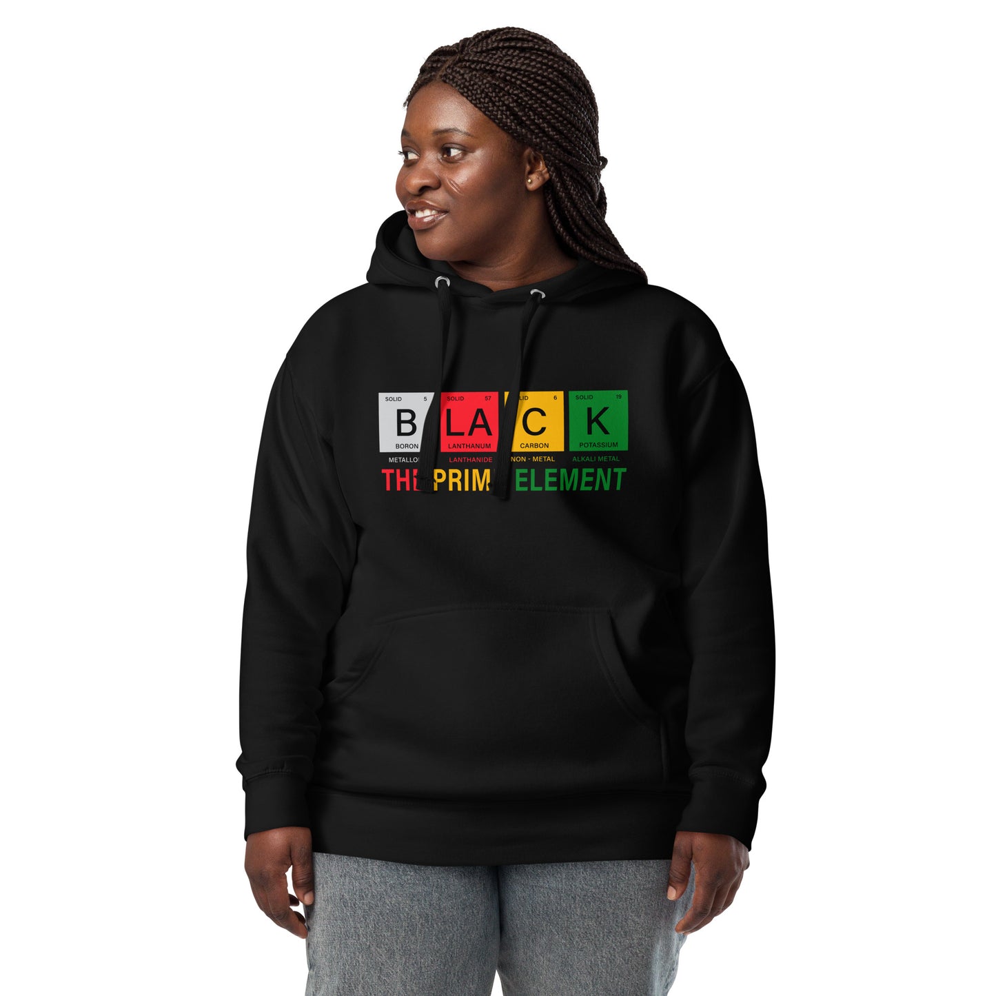 Colorful "Black Element" Unisex Hoodie