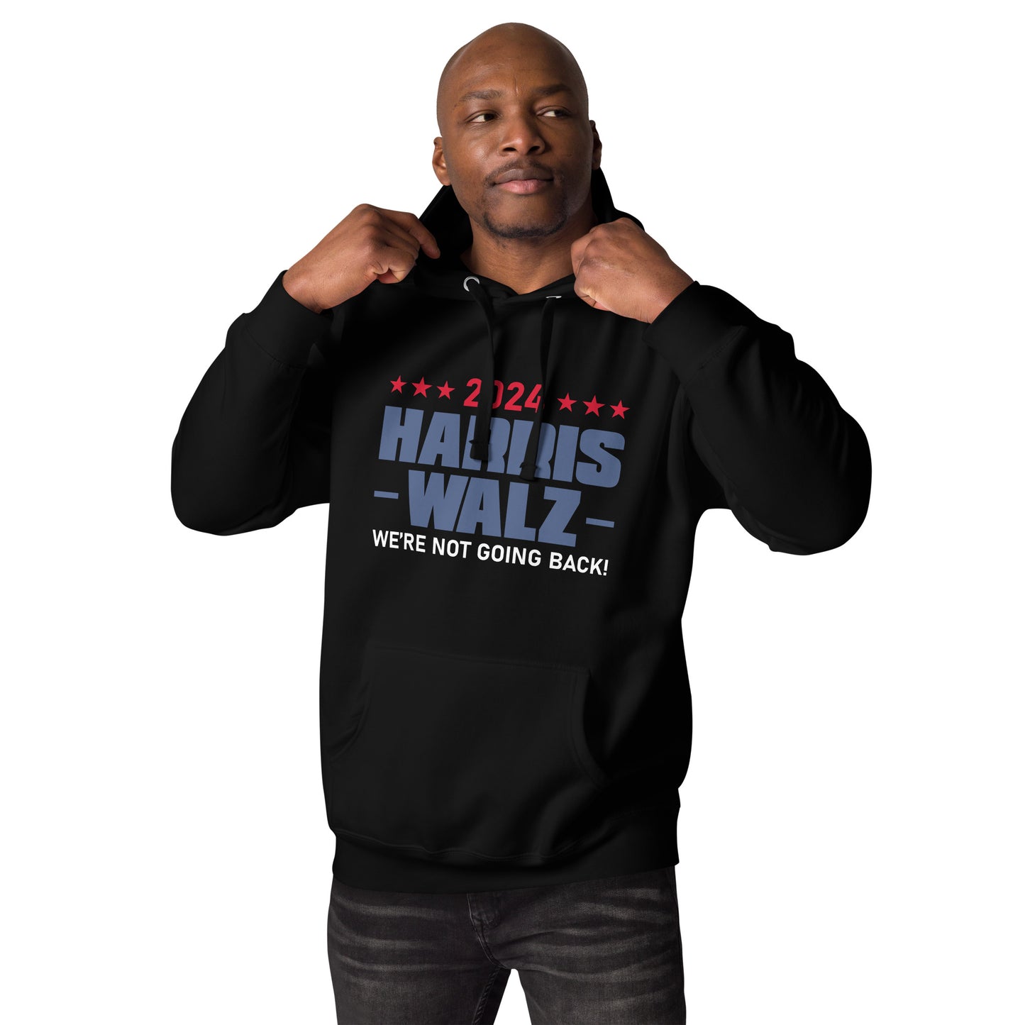 2024 Harris Walz We Are Not Going Back | Voting Rights, Social Justice, Equality Hoodie