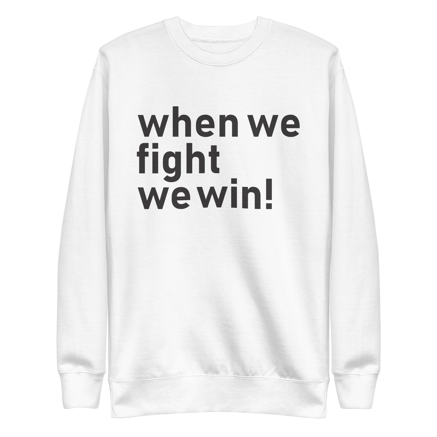 When We Fight, We Win Unisex Premium Sweatshirt | Political Activism | Empowerment & Social Justice Sweatshirt (2)