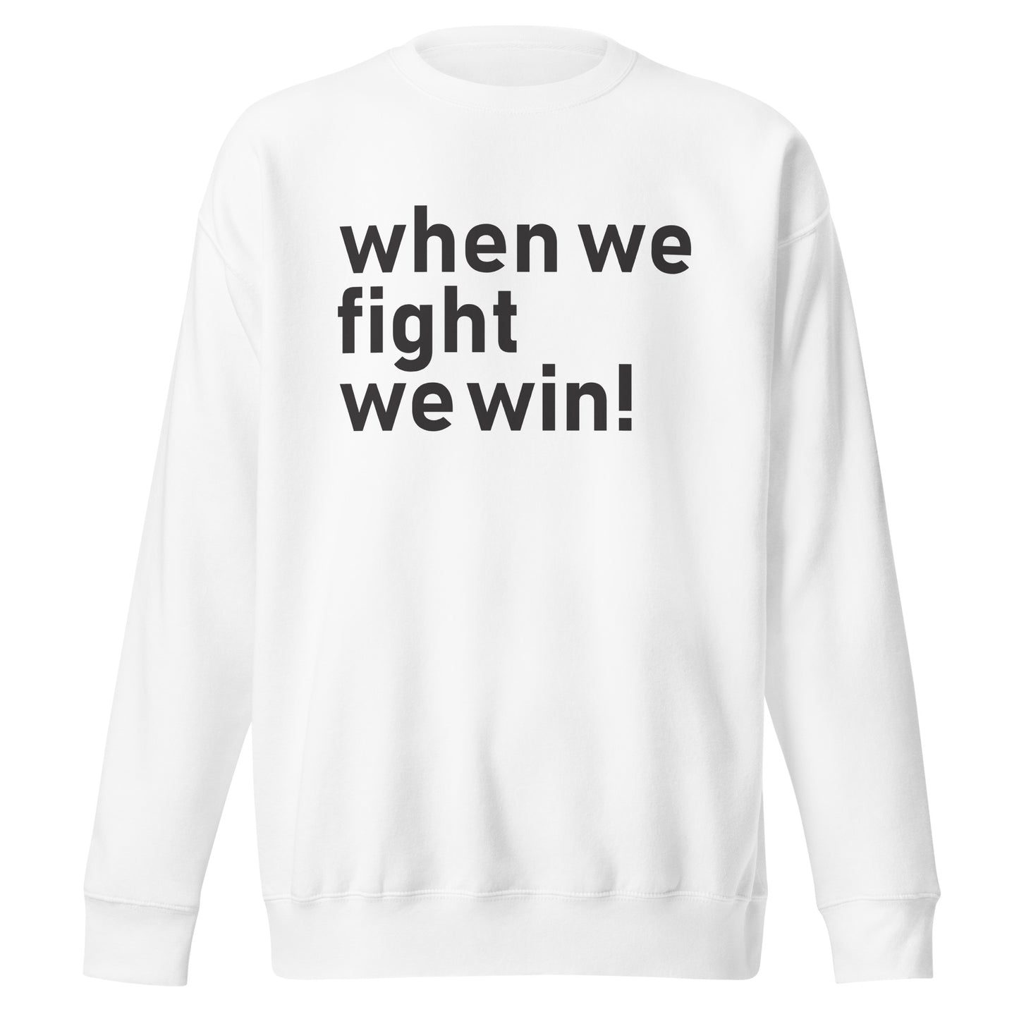 When We Fight, We Win Unisex Premium Sweatshirt | Political Activism | Empowerment & Social Justice Sweatshirt (2)