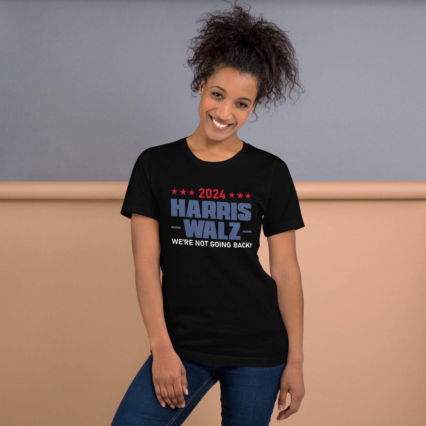 2024 Harris Walz We Are Not Going Back | Empowerment, Equality, Vote for Change T-Shirt