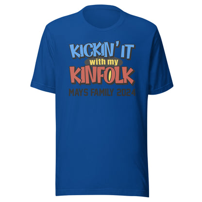 Kickin'It With My Kinfolk Customized T-shirt | Family Reunion | Family Matching Tees | Family Vacation | Personalized Family Gathering Tees