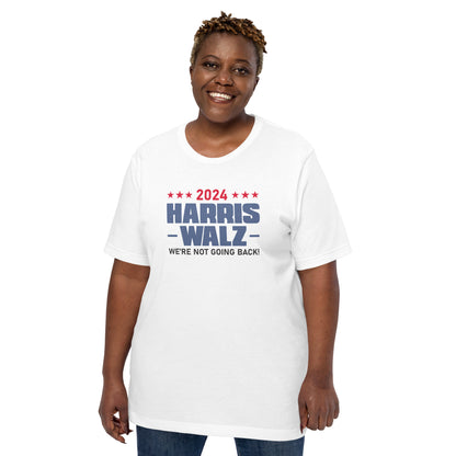 2024 Harris Walz We Are Not Going Back | Empowerment, Equality, Vote for Change T-Shirt (2)