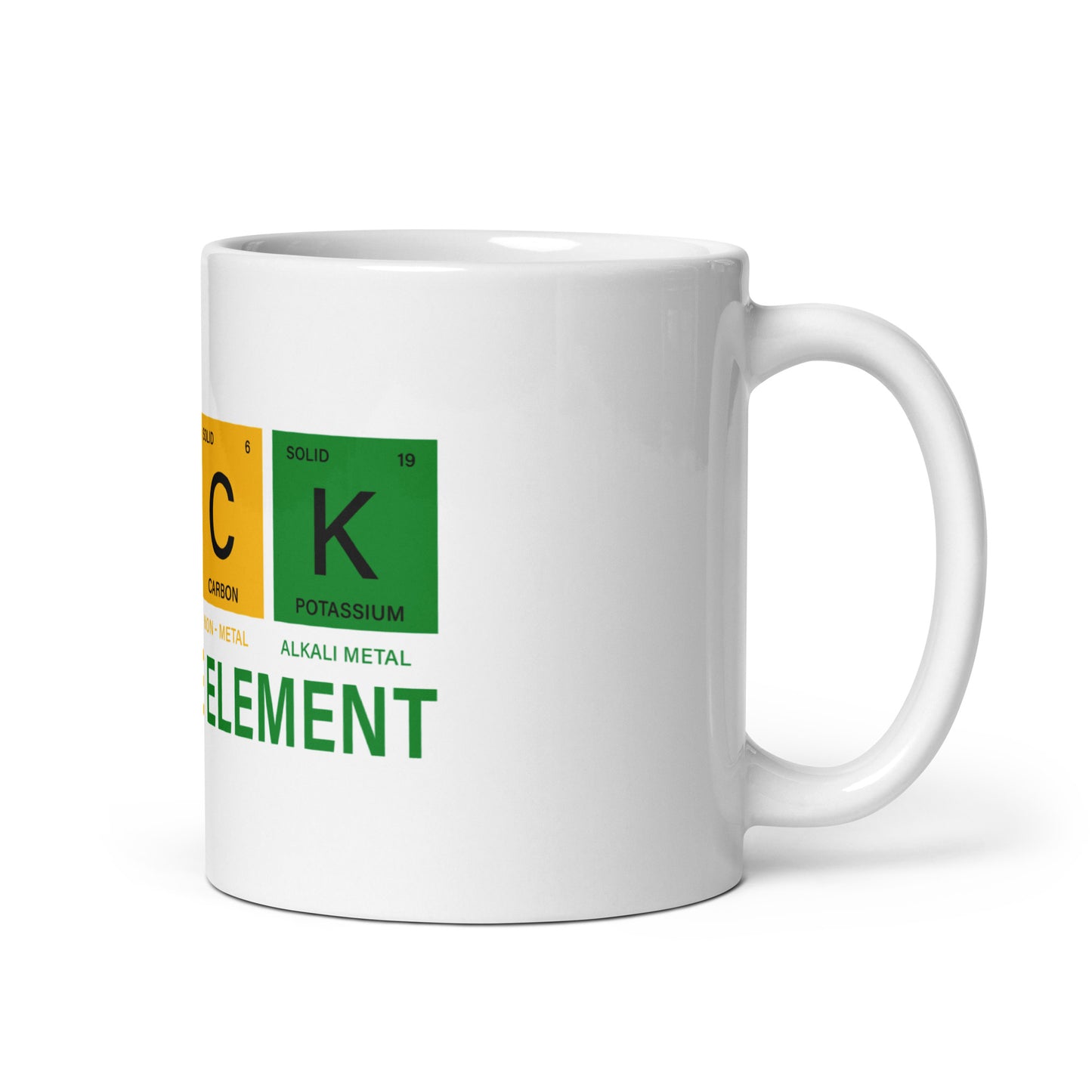 Black Element - White Glossy Mug