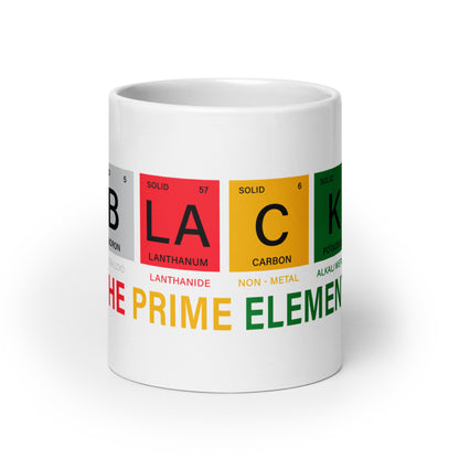 Black Element - White Glossy Mug