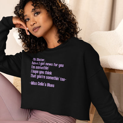 "Miss Celie's Blues" Crop Sweatshirt from The Color Purple