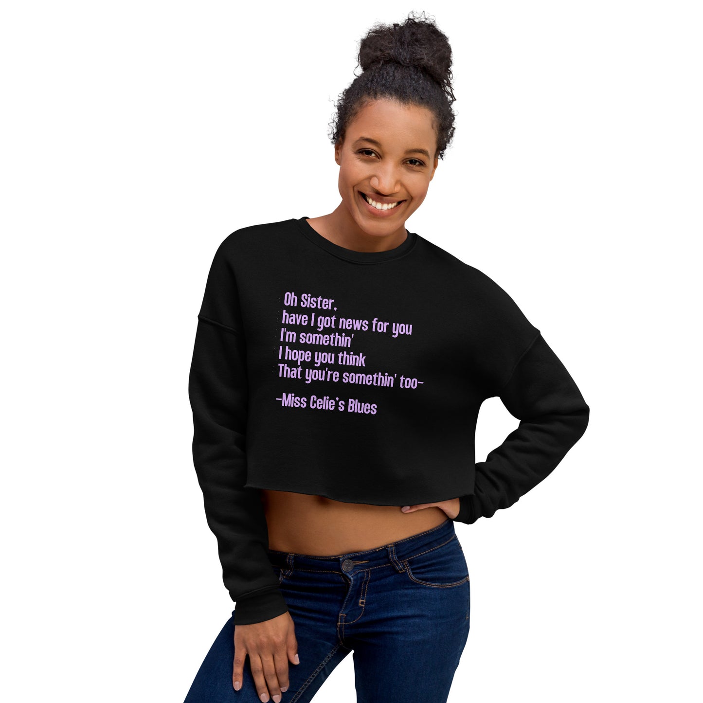 "Miss Celie's Blues" Crop Sweatshirt from The Color Purple