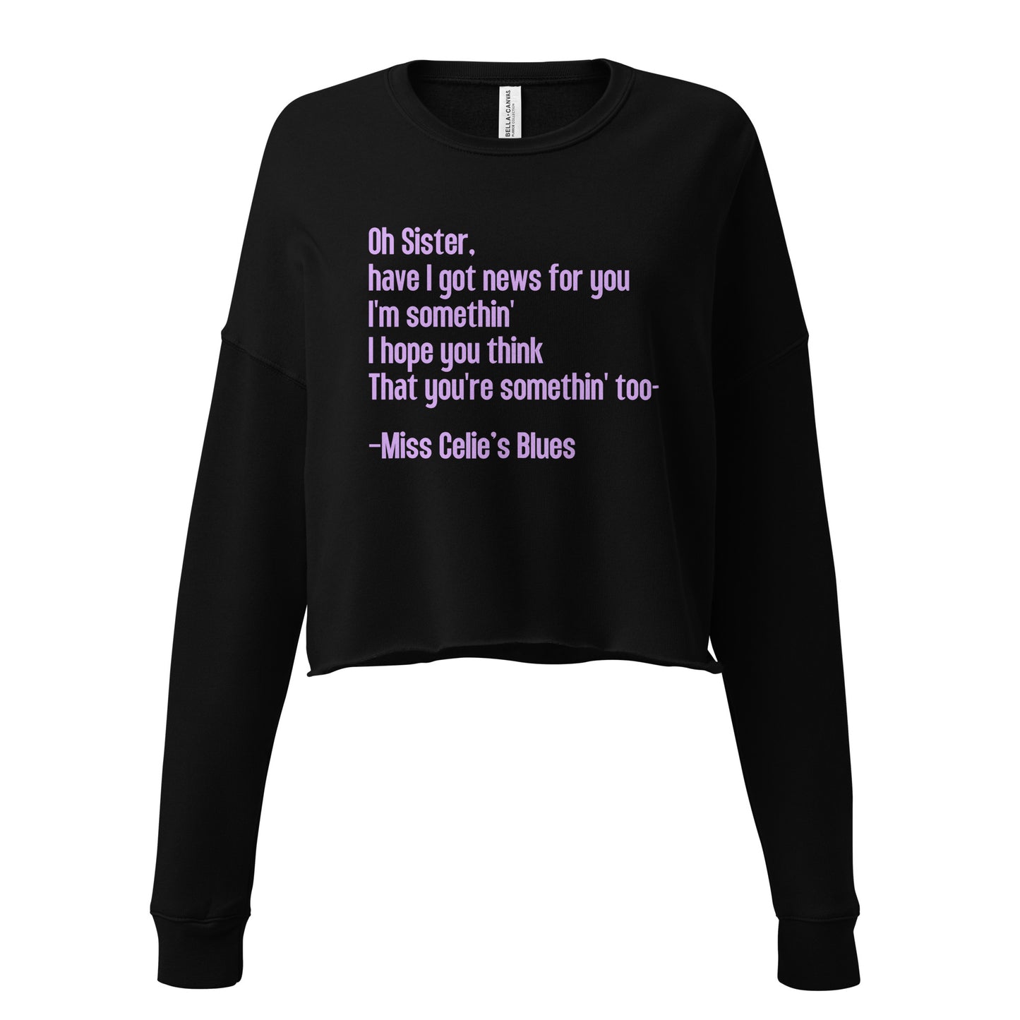 "Miss Celie's Blues" Crop Sweatshirt from The Color Purple