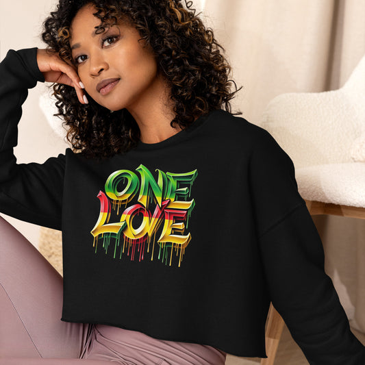 One Love Crop Sweatshirt